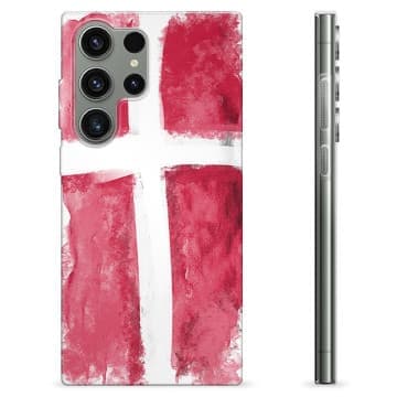 Samsung Galaxy S23 Ultra 5G TPU-deksel - Dansk flagg animert