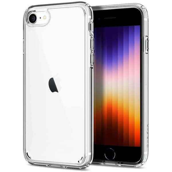 Etui kompatibelt med iPhone SE 2022 5G, iPhone SE 2020, iPhone 8 og iPhone 7 - Krystalklar