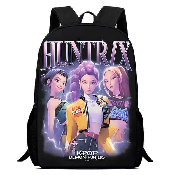 K-Pop Demon Hunter Ryggsäck med Lunchlåda & Pennfodral för Skolan 3PCWKH009