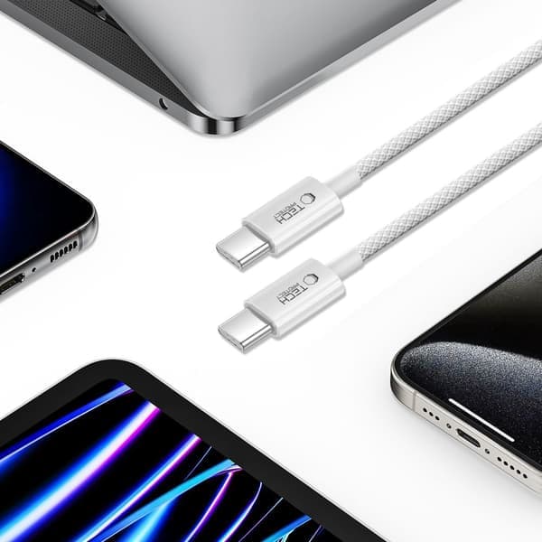 Tech-Protect Ultraboost Lite USB-C-kabel 60W 1m - Cool Grey