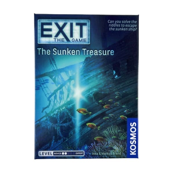 Exit-korttipeli Hylätty mökki Kummitusrata Kuollut mies Orient Expressissä Arvoitusten talo Lautapeli DL08C-Exit-Sunken DL08C-Exit-Sunken
