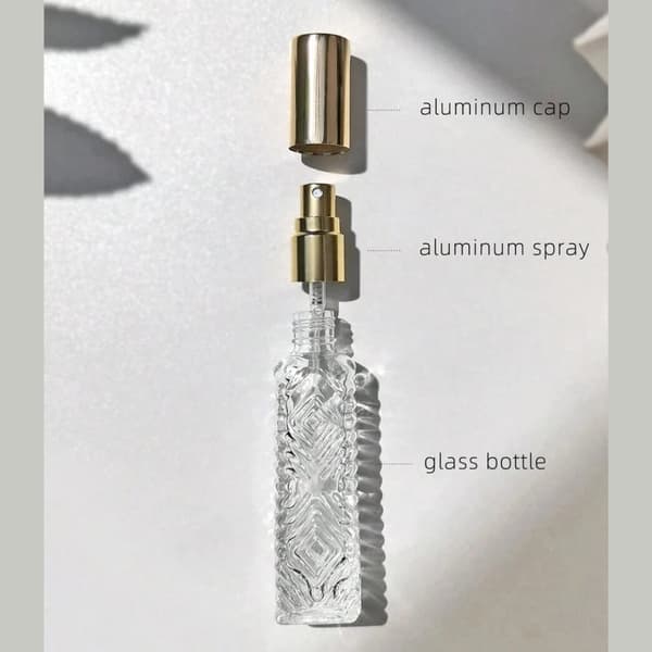12 ml påfyllningsbar parfymflaska, bärbar glasdeodorant, lämplig för resor. 4-pack.