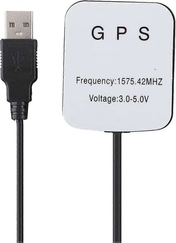 GPS-antenne, udstyret med 174 meter Rg3-kabel, GPS-antenne, ABS-materiale af høj kvalitet, til bil-GPS USB-adapter