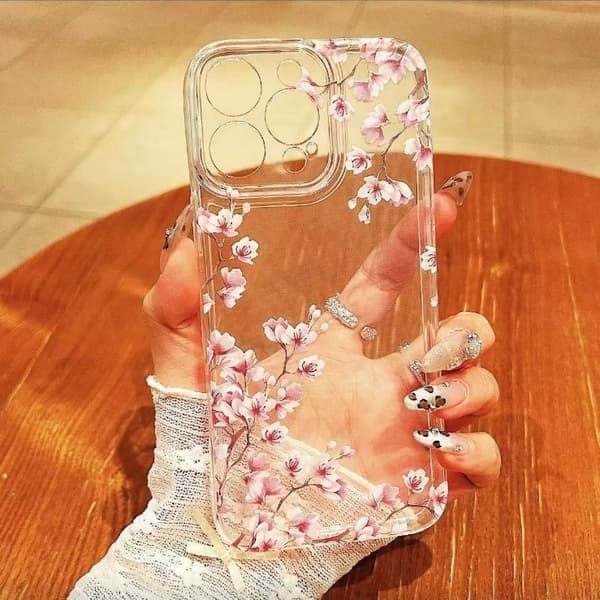 iPhone 16 E-deksel – Mykt TPU vanntett og støtsikkert beskyttelsesdeksel med blomsterdesign for kvinner iPhone 16 E iPhone 16 E