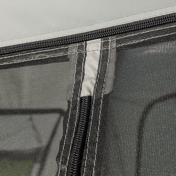 Sidevegg med netting for oppblåsbart partytelt