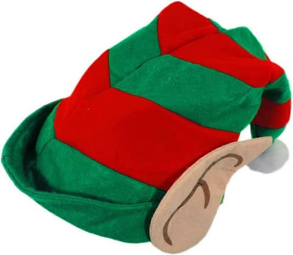 Joulupukin pikku apurin tonttulakki kangaskorvilla