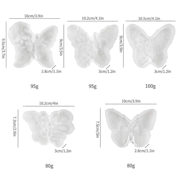 Halloween-tema lys silikoneforme til stearinlys, boligindretning, sommerfugleformede silikoneforme til epoxyharpiks