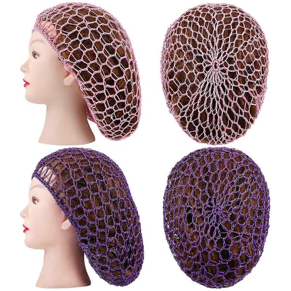 3 Stykker Mesh Hårnet Rayon Hæklet Hårnet Strikket Pullover Hat Hæklet Nattelue