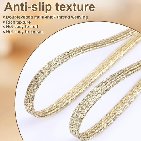 1 par glitrende gullfargede skolisser for kvinner og menn, erstatning