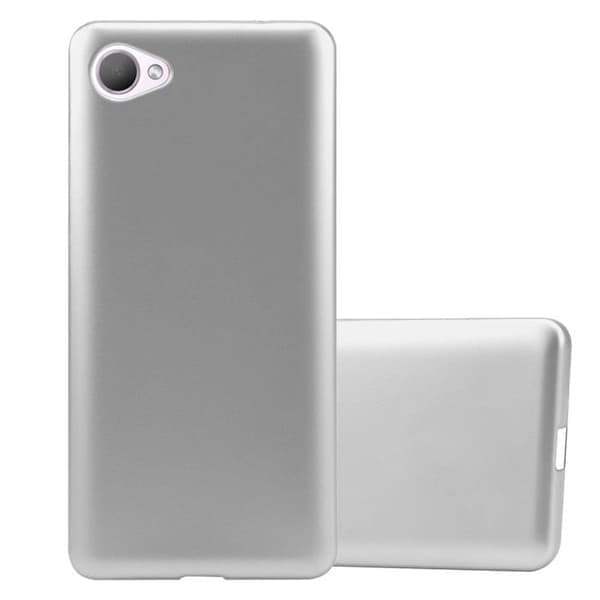 Kotelo HTC Desire 12 Housse - METALLIC SILVER - Silikoni TPU Matta