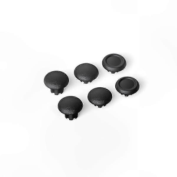 6-pack tumsticksgrepp för PS5 Edge Elite Controller Joystick Covers Svart