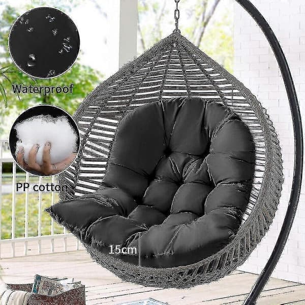 Hengende Eggstol Sving Hammock Stol Sete Tykk Pute Pute (Inkluderer Kun Setepute)