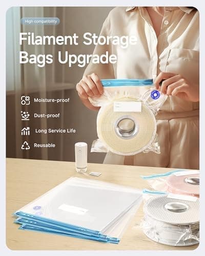 Sett med 10 stk. oppbevaringsposer for filament