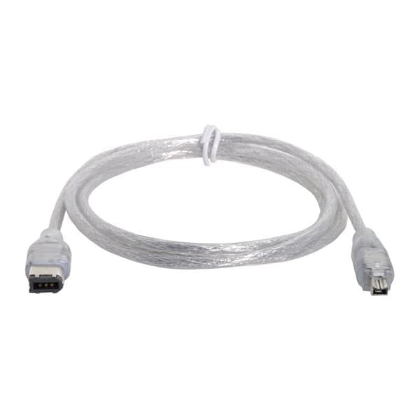 USB til 4-pinners FireWire IEEE 1394-kabel for Mini DV HDV videokamera PC-redigering, Sony/JVC/Panasonic