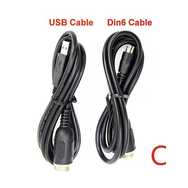 2 st DIN6 (1 st) + USB (1 st) Kabeladapter för Thrustmaster Th8a-anslutning Passar Tssh Tssh+ / Present (bäst)