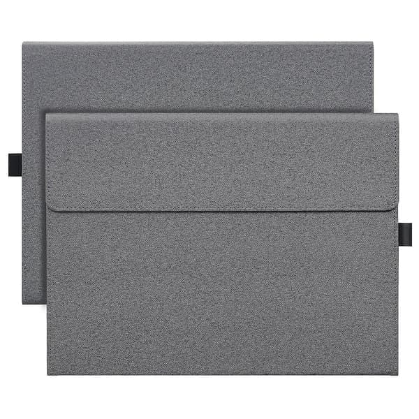Skyddande tygtextur TPU + mikrofiberläder laptopfodral med stativ för Microsoft Surface Pro X