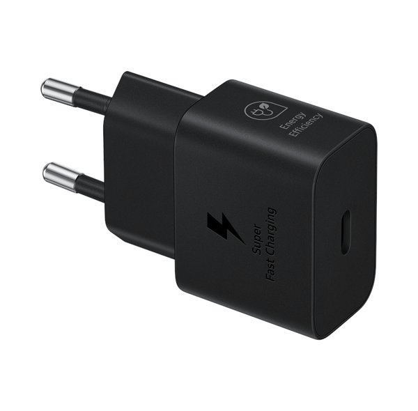 Samsung 25W USB-C GaN strømadapter - Svart