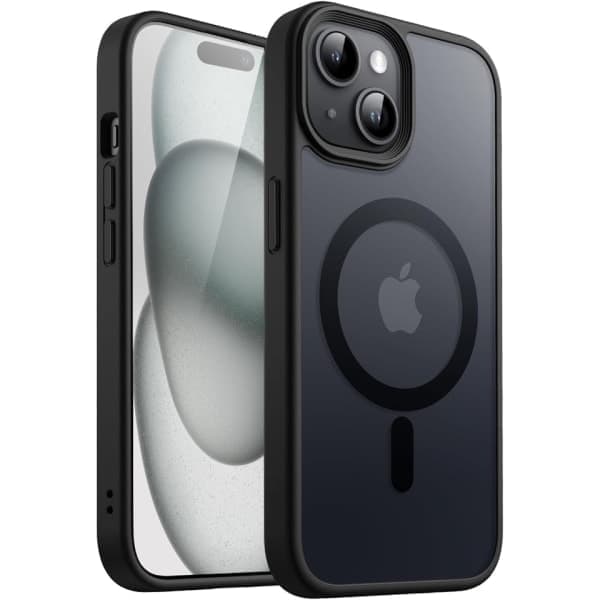 iPhone 15 musta Magsafe-kuori