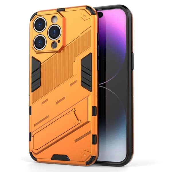 Stødsikkert iPhone 15 Pro Max Hybrid Cover - Orange Orange