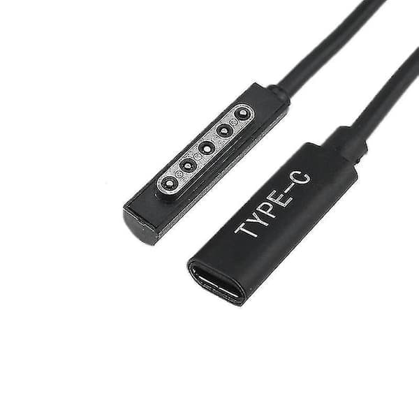 Typ C PD Laddningskabel USB C Hona Strömladdare Adapter Konverterare för Microsoft Surface Pro 1/2