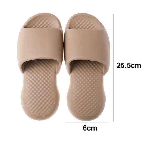 Mjuka tofflor för män, halkfria duschskor, sommarstrandtofflor, khaki