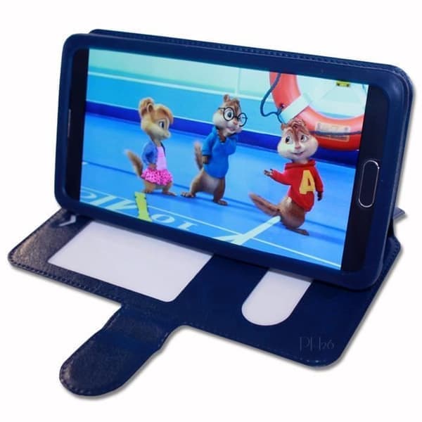 Folio-etui - PH26® - Lumia 640 LTE - PU-læder - Blå - Magnetisk Blå