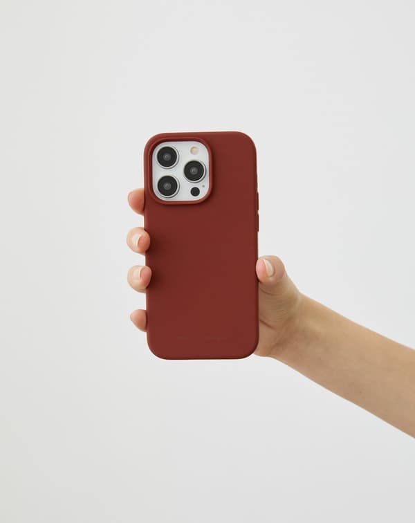 Silikonikuori iPhone 15 Plus Tumma Meripihkanruskea