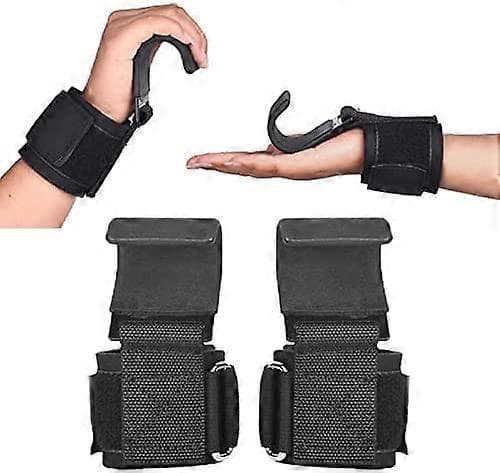 Vektløfterkroker for kvinner og menn, håndleddsstropper for pull-ups, vektløfterstroppkroker for hjemmetrening