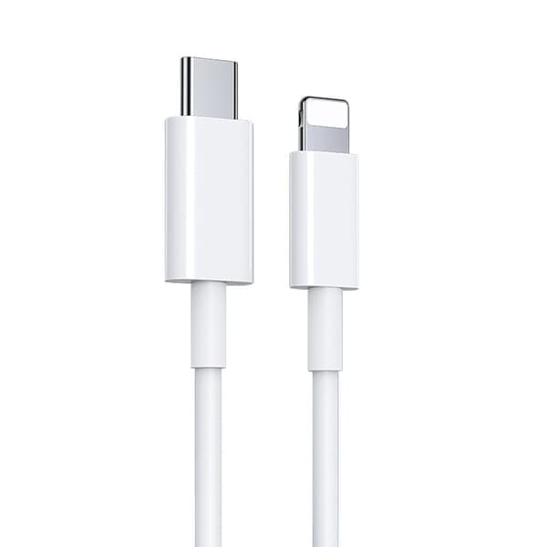2-pakning USB-C til Lightning-kabler for iPhone hurtiglader, 2m, hvit