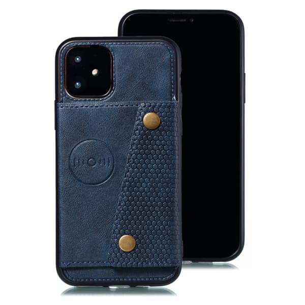 iPhone 11 - Robust støtsikkert deksel med kortholder rød Röd