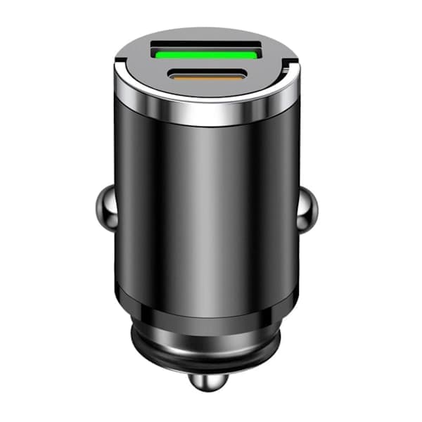 100W Biloplader PD Hurtigopladning til iPhone Mini USB Type ■: Mini Biloplader O1X2 Sort One Size