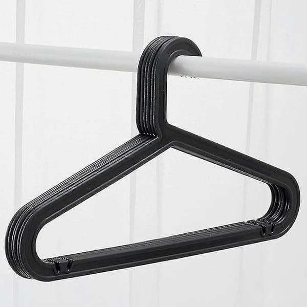 10-pack Standard PP-galgar Lättviktsgalge för vardagsbruk Svart Black