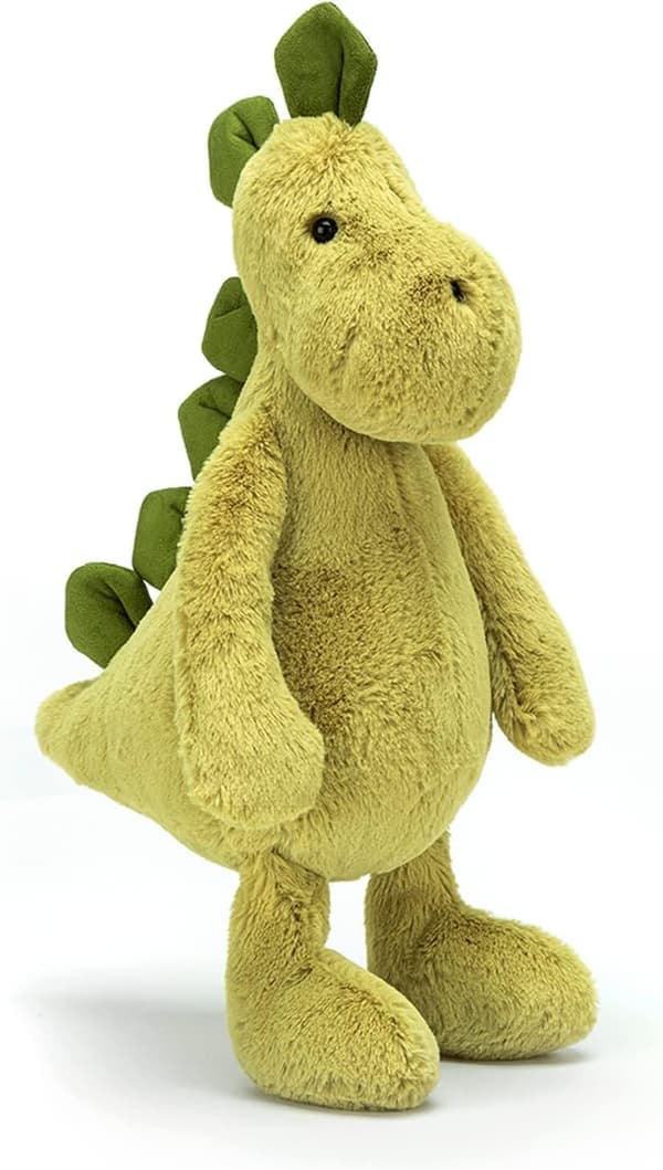 Jellycat Bashful Dino - Blødt legetøj, Medium 23 cm Dinosaur Plyslegetøj, Klassisk gave til børn Medium Medium 30cm
