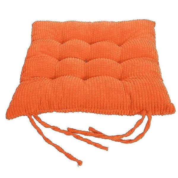 40x40cm Solid Square Mjuk Tjock Sittdyna Kudde med Band för Stol Heminredning - Perfekt