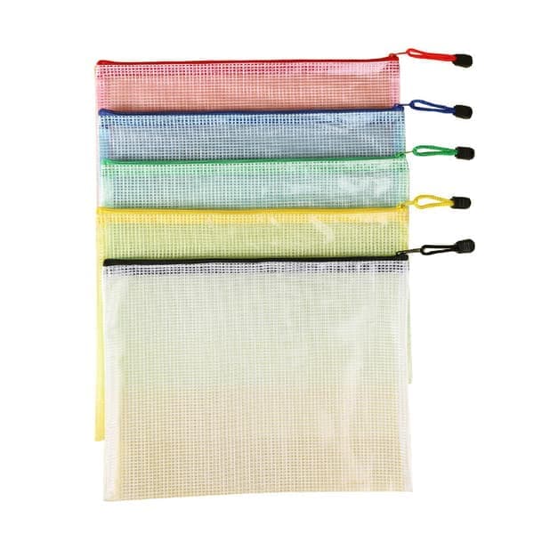21-pack Zip-påsar (4 storlekar) för att organisera skol- och kontorsmaterial blå A5 blue A5