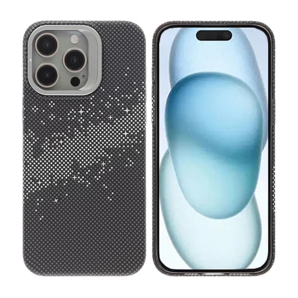 iPhone 15 Pro Max Cover med Magsafe og foldbart stativ - Space Black