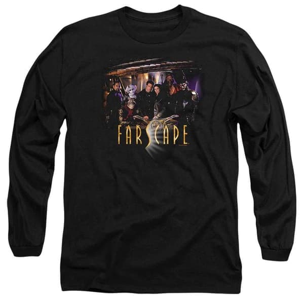 Farscape Unisex Voksen Cast Langærmet T-Shirt S Sort Sort S S