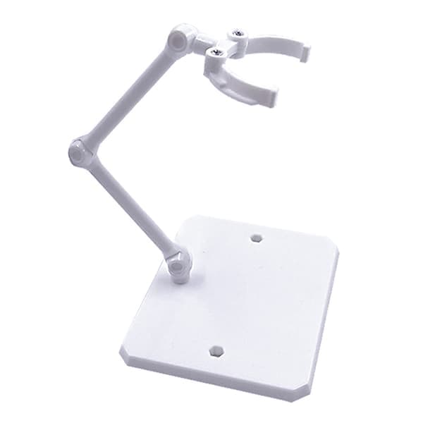 1 sett actionfigur-base egnet utstillingsstativbrakett for HG 1 hvit White