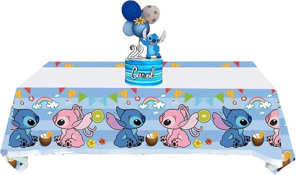 2-pack Lilo och Stitch Duk för Lilo och Stitch Kalasdekorationer (178 cm x 107 cm)