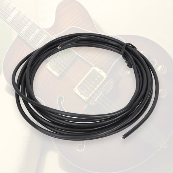 Skærmet 4-leder guitar kredsløbsforbindelseskabel pickupkabel 3 meter til elektrisk guitar bas