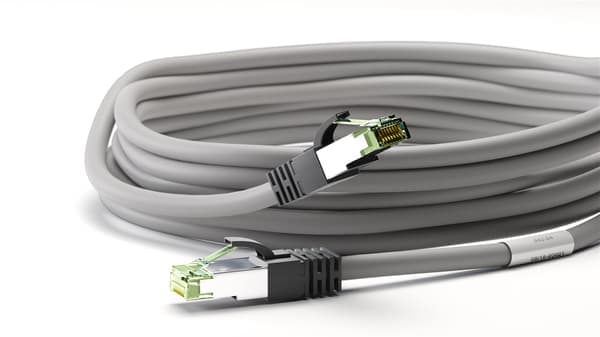 CAT 8.1 Patchkabel, S/FTP (PiMF), grå