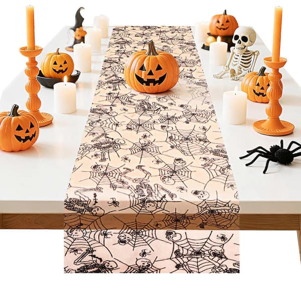 Spindelvæv Halloween Dug til Dekoration Mesh Spindelvævsovertræk