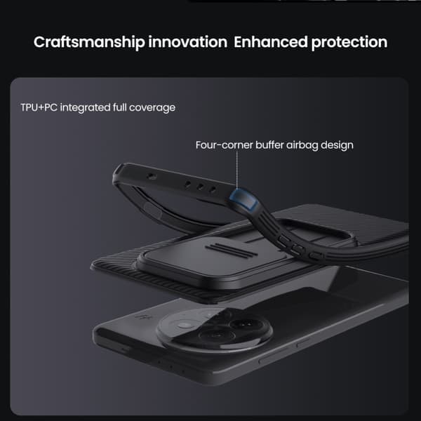 NILLKIN OnePlus 13 CamShield Pro Series Cover - Sort Sort