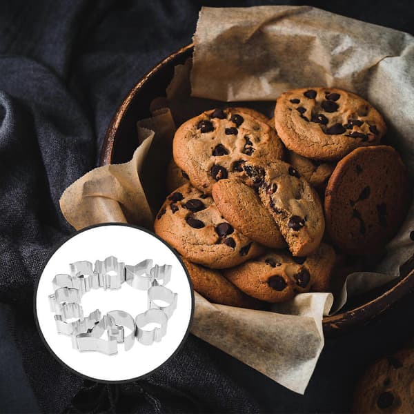 Halloween Cookie Cutter Sæt Rustfrit Stål til Bagning 12 Stk