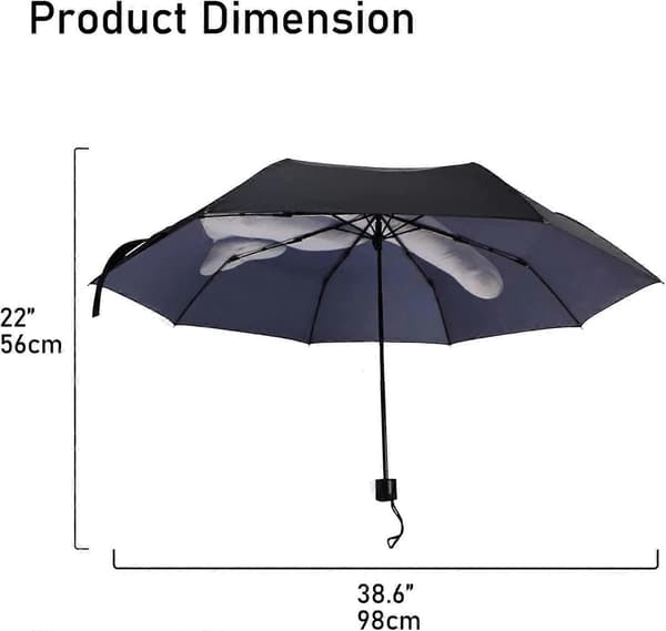 Kreativ Langfingerparaply Morsomt Sammenleggbart Design, Perfekt Gave til Menn/Kvinner
