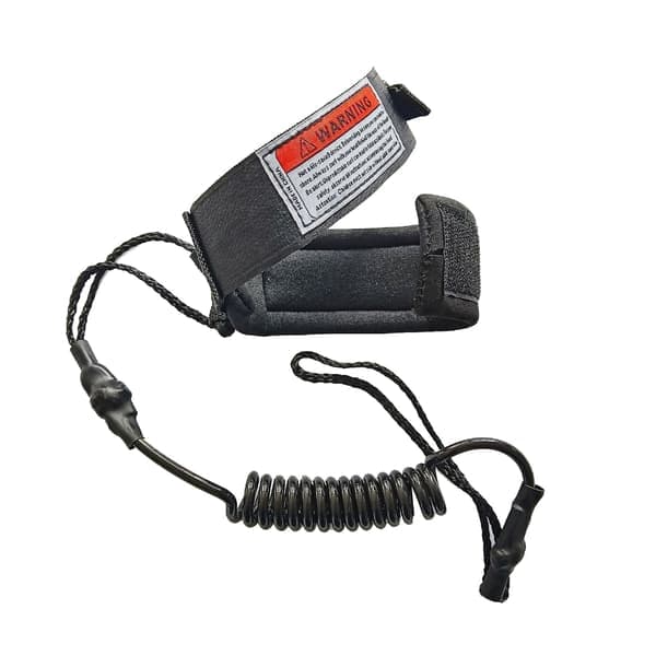 Stand-Up Paddle Board Surfbræt Wrap Leash SUP Leash Håndreb Håndledsrem med justerbare ankelmanchetter til Paddleboard Sort Black