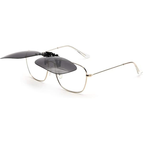 Polariserte Clip-On Solbriller Rammeløse Flip-Up Linser