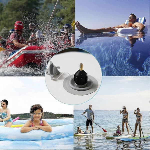 SUP-pumpadapter, universell elektrisk luftpump standard gummibåtsuppblåsningsadapter