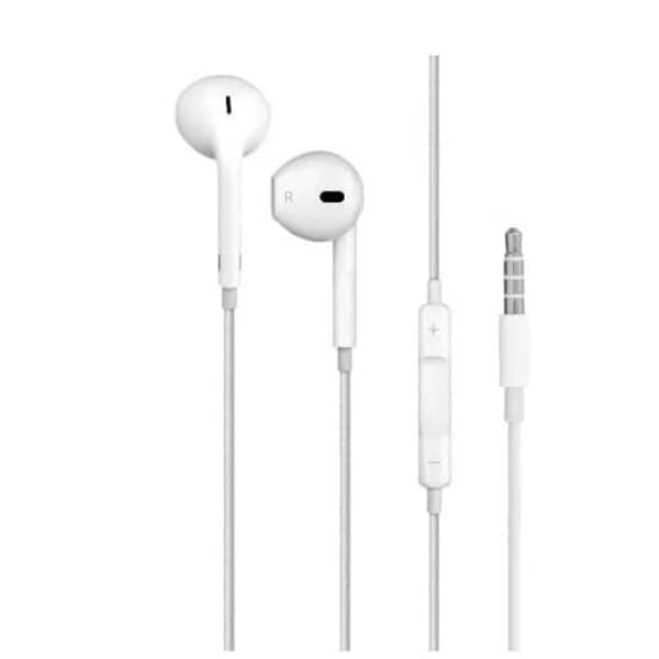 Hodetelefoner, iPhone med volumkontroll, 3,5 mm, God kvalitet