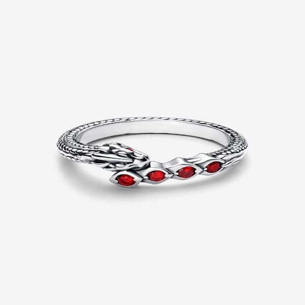 Pandora - Game of Thrones Dragon Sparkling Ring - Sterling Silver Omkrets: 54mm